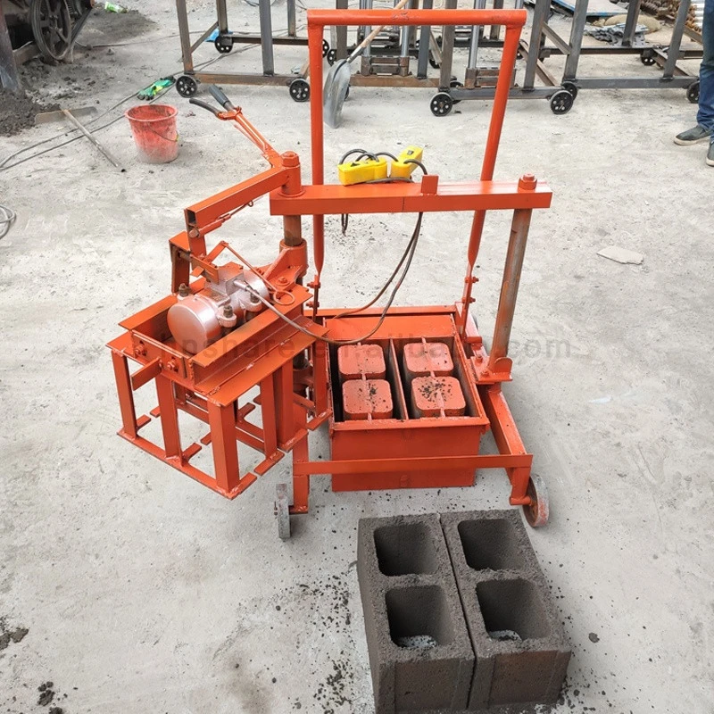 mobile cement hole block maker diesel block making machine bricks making machine