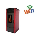 modern automatic feeding 11 KW Cast Iron wooden fireplace wood pellet stove