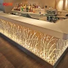 modern design artificial stone Long narrow bar tables night club furniture bar counter