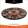 Modern Design Large Rustic Wooden Wall Clock for Home Decoration