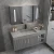Import Modern Furniture Bathroom Vanity Set Bathroom Cabinet units with LED mirror from China