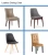 Import Modern furniture industrial oem 4 wood legs black real leather dining chair from China