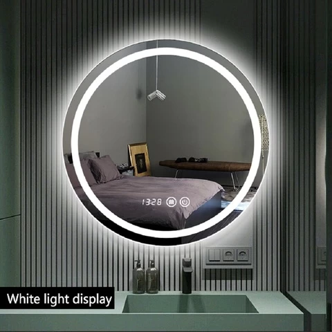 Modern Home Frameless Espejo Circular Led smart mirror