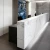 Import modern regular office front desk counter hotel salon marble reception desks from China