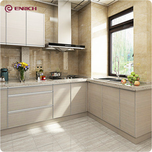 Buy Modern Style Wood Grain Color Melamine Door Panel Kitchen Cabinet ...