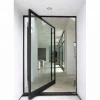 Modern unique villa front glass entry door single pivot doors
