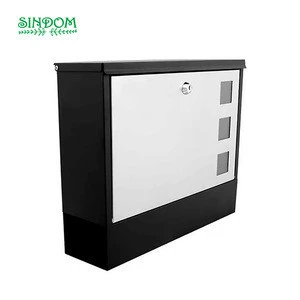 Modern wall mount mailbox for apartments, stainless steel apartment post boxes