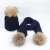 Import Mom and baby Family Matching Hat Winter Warm Cotton Knitting Beanie Cap Thicken Knitting  Scarf And Hat Set from China