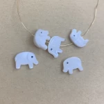 MOP Pearl Shell Elephant Bulk Beads For Jewelry Making Bracelet Necklace Natural Seashell Animal Bead DIY Accessories