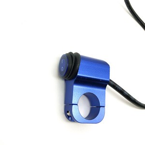 motorcycle accessor Switch CNC Aluminum 22mm Handlebar 2 way Headlight Switch for Fog Lamp HeadLight Electrical System