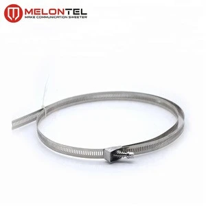 MT-1707 304 stainless steel Hose Post Pipe Clamp Stainless steel Hoop Fastener Hoop Fastening Retractor for Pole hose clamp