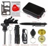 Multi Functional 11 in 1 Emergency Survival Kit Outdoor Travelling SOS Equipment Adventure Survival Tool Set