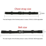 Multicolor spot backpack non-slip chest strap can be customized backpack shoulder strap fixed school bag chest strap