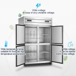 MUXUE  Commercial kitchen refrigerator Refrigeration Equipment kitchen stainless steel cooler/freezer MX-CHLG1220-O
