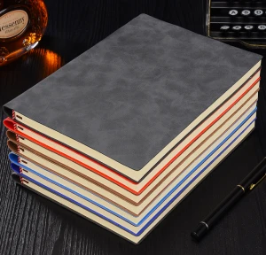 Mymoonpie china printing Custom Logo PU leather Diary note book with pen