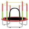 Mzone TUV GS CE Garden Round Cheap Big Outdoor Trampoline With Safety Net Enclosure for kids and children in U shape