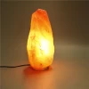 Natural crafted led flicker flame crystal salt lamps handcrafted with good price  flame salt lamps