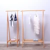 Natural wood Coat Rack Garment Holder Cloth Hanger Wood Garment Tree Rack indoor Coat and Hat Stand