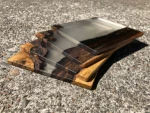 Natural Wood Resin Joined Coaster  / Mats & Pads