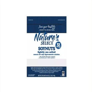 NATURE&#39;S SELECT SOYNUTS-SEA SALTED 3-4OZ (2.5LB) - Adding nutritious crunch to Salads, Ice Cream &amp; Yogurt- a Power House Topper