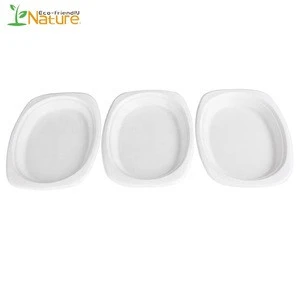 New Arrival 9 Inch Oval Eco Friendly Disposable Plates for Party