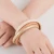 Import New Arrival Metal Crossover Bangles Plated Gold Color with Enamel Women Girl Jewelry Bracelet & Bangles from China