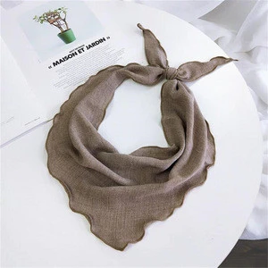 New Arrival Women Summer Scarf Elegant Decorative Multifunctional Cotton Scarf Skinny Head Neck Hair Tie Band Accessories