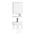 Import New Arrive Pvc Material Waterproof White Bathroom Shelf With Mirror from China