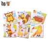 New blocks  420+ Pieces 6-in-1Mosaic Zoo series Blocks Tiles  Gift Box for Chidren ages 4+