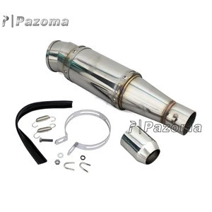 New Chrome 38-51mm Exhaust Muffler Pipe System for Street Sport Racing Motorcycles ATV Quad Scooters