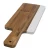 Import New design acacia wood paddle shape cheese board marble wood cutting board from China