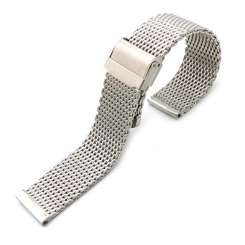 new design fashion mesh milanese thick stainless steel watch band strap bracelet