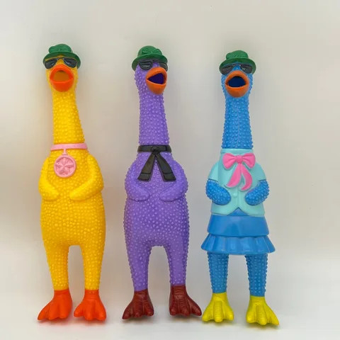Buy New Design Pvc Multi-color Scream Chicken Stress Relief Squeeze ...