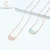 Import New fashion  design candy color stone pendant  long chain necklace from China
