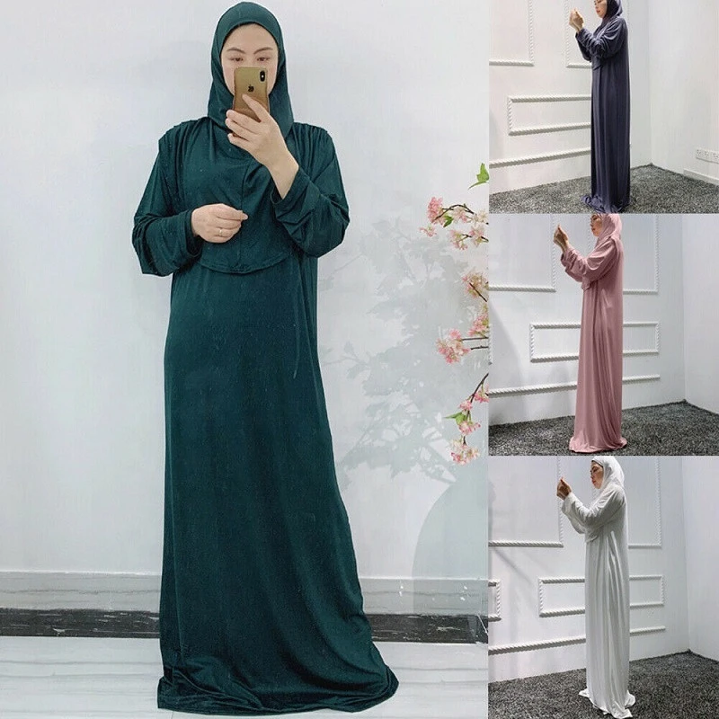 New kaftan EiD Ramadan Prayer Abaya dress hooded long maxi dresses Muslim women Abaya