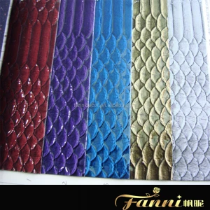 New Metallic Crocodile Alligator Pattern PU Synthetic Leather For Shoes Materials