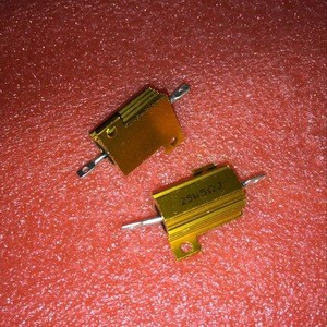 New & original Gold aluminum housed resistors RX24 25W5 25W5RJ 5%