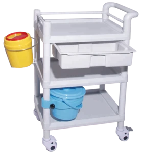 New price!!!hospital crash cart medical trolley with stainless steel &amp dustbin E-43 hotsell emergency Multi-function Hand