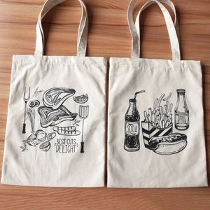 new product ecofriendly custom cotton canvas tote bag carry bag