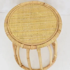 New product Indonesian rattan woven round coffee table relaxing side table for home patio decoration