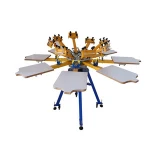New Silk Screen printing 8 Colo 8 Station T-shirt Silk Screen Printer From China manufacturer