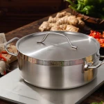 Buy Germany Quality Of Stainless Steel 3 Partition Hot Pot Soup Stock Pot  from Chaoan County Caitang Town Hanfa Stainless Steel Products Factory,  China