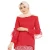 Import New Style  Lace Juba Printed Muslim Wear Long Sleeve Women Islamic Clothing Baju Kurung Batik from China