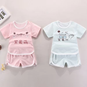 Newborn Baby Short Sleeve Clothing Sets T shirt+Shorts 2pcs Set Baby Designed Cute Baby Clothing Sets Clothes