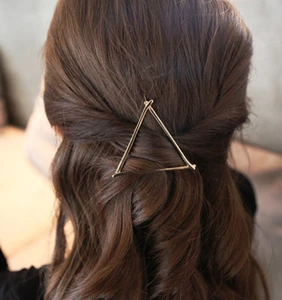 Newest Alloy Hairpins Lip/Triangle/Circle/Moon Hair Pin Jewelry Hairgrips M etal Hair Clip For Women Hairpin Hair Clip