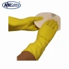 NMSAFETY yellow latex extra long cuff household working rubber gloves