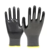 Non Slip Coating Nylon Knit Rubber Palm Coated Crinkle Latex Protection Safety Work Gloves