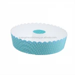 Non Stick  Disposable Corrugated Paper Cake Bundt Baking Pans, Baking Mold