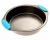 Import Nonstick Stainless Steel Silicone Bakeware 5-Piece Set, Latte Black with Cranberry Blue Handle Grips-roaster pan from China