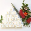 Nordic style Wood Alphabet  Letter Building Blocks Craft Early Learning Educational Toys Baby Room Decor